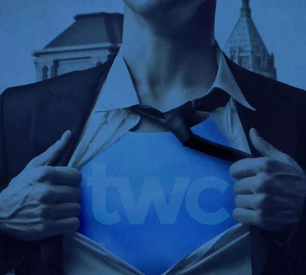 Man with TWC on his chest